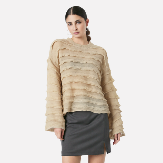 Women’s Layered Chic Top – same ANTHEM | Dreamy Romantic French Classic for Soulmates