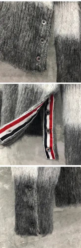 Women’s Mohair Check Sweater | Korean Designer Pullovers | same ANTHEM.