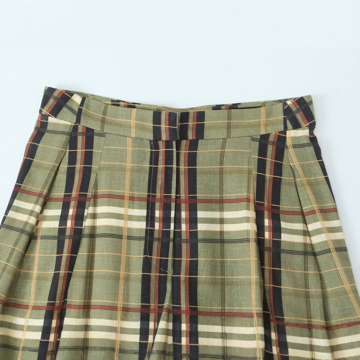 Women’s Plaid Linen Trousers | same ANTHEM. Soulmate Streetwear