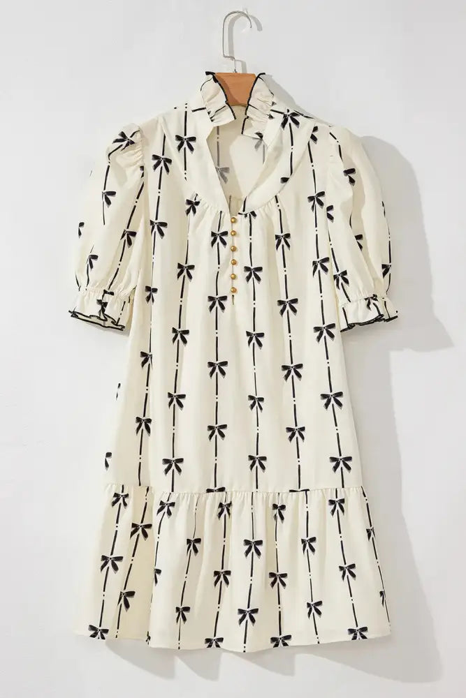 Women’s Ruffle Short Sleeve Dress | Casual Boho Streetwear | same ANTHEM