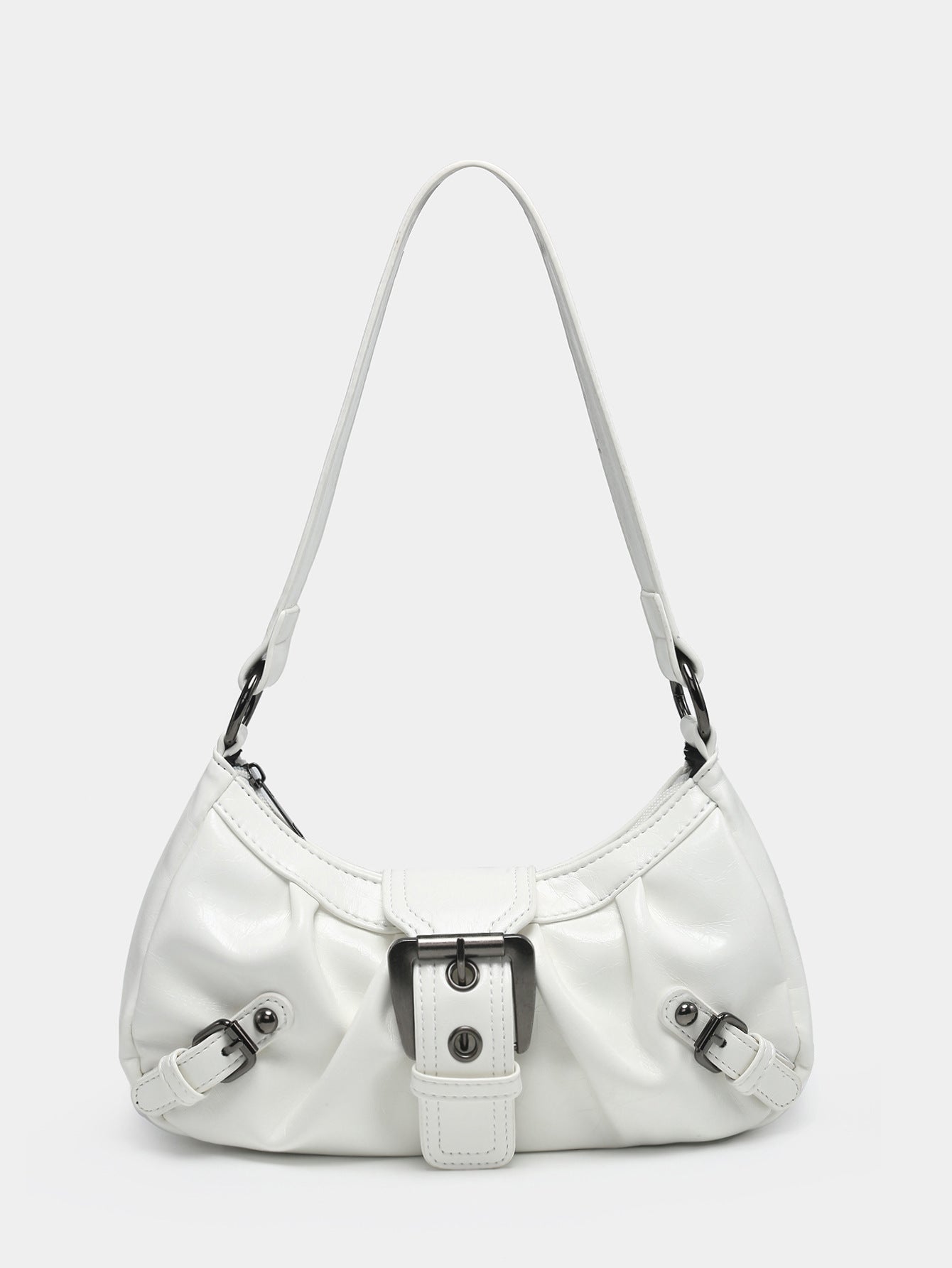 Women’s Vintage Two-Tone Leather Shoulder Bag | same ANTHEM. - White - Bag