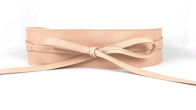 Women’s Wide Waistband Bowknot Belt | same ANTHEM - pink