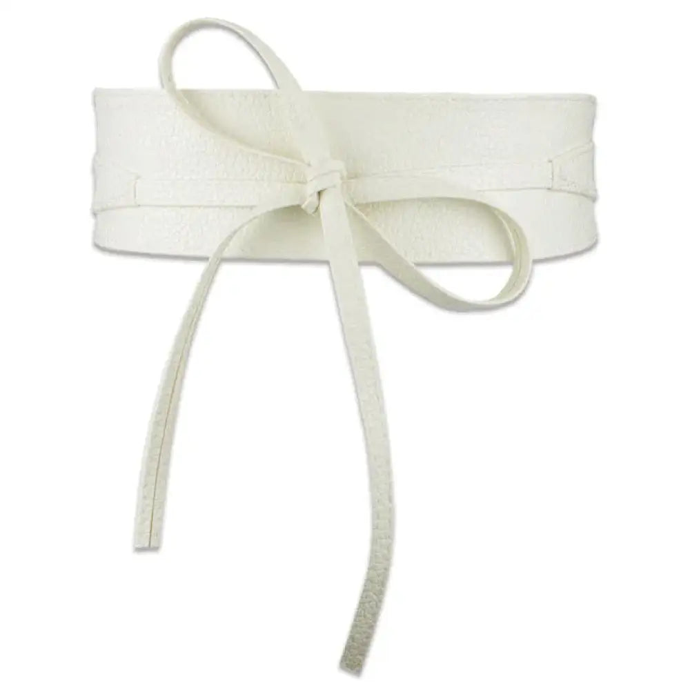 Women’s Wide Waistband Bowknot Belt | same ANTHEM - White