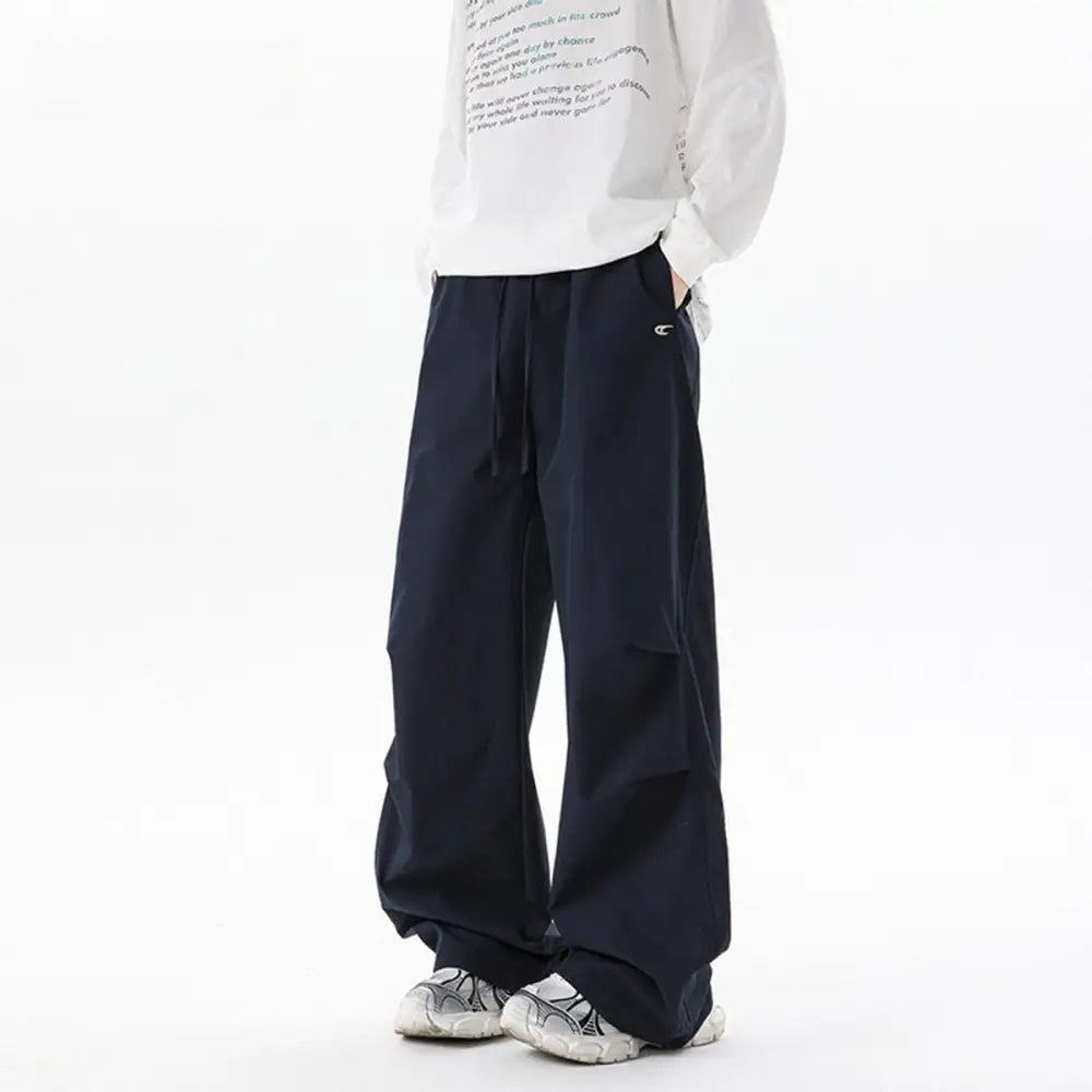 Workwear Loose Straight Leg Pants – Soulmate Streetwear | same ANTHEM - Navy Blue / M