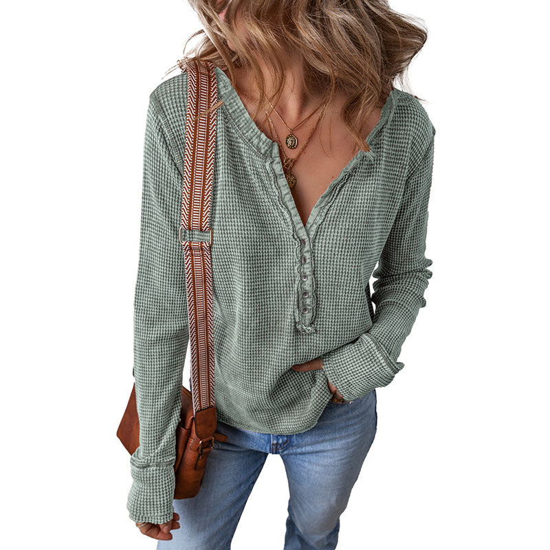 Worn-Looking Washed-Out Pullover Sweater – Casual Everyday Anthem Style for Lovers & Soulmates | same ANTHEM - Green / L