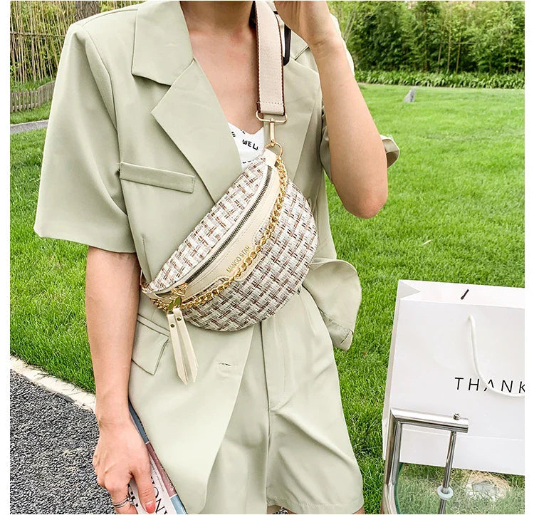 Woven Crossbody Waist Bag – Soulmate Streetwear Bag | same ANTHEM