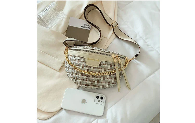 Woven Crossbody Waist Bag – Soulmate Streetwear Bag | same ANTHEM