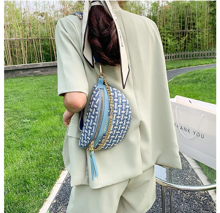 Woven Crossbody Waist Bag – Soulmate Streetwear Bag | same ANTHEM