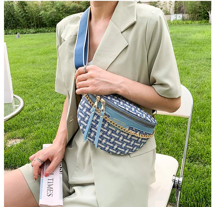 Woven Crossbody Waist Bag – Soulmate Streetwear Bag | same ANTHEM