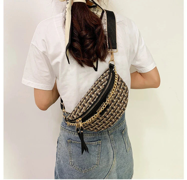 Woven Crossbody Waist Bag – Soulmate Streetwear Bag | same ANTHEM