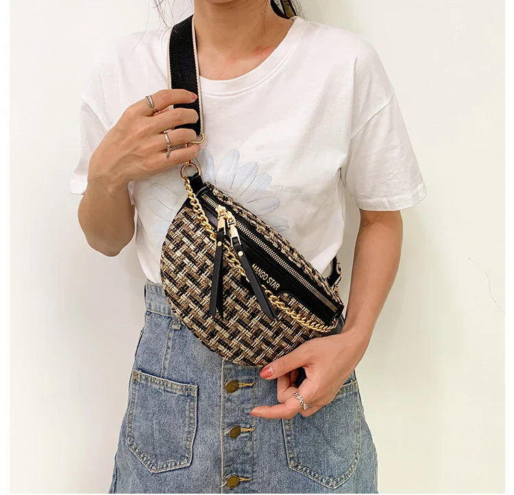 Woven Crossbody Waist Bag – Soulmate Streetwear Bag | same ANTHEM