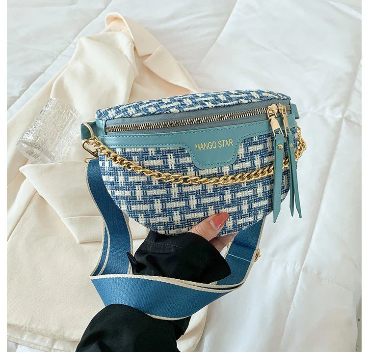 Woven Crossbody Waist Bag – Soulmate Streetwear Bag | same ANTHEM
