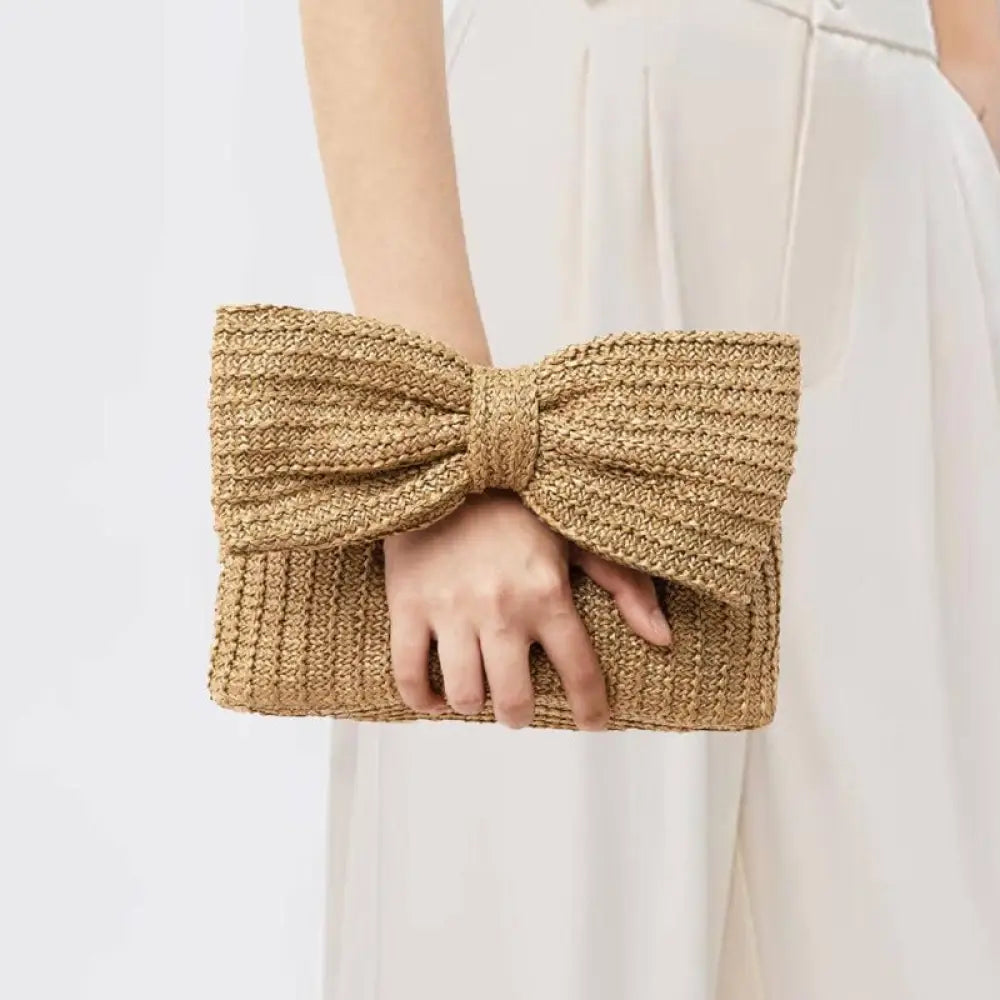 Woven Handbag | same ANTHEM. Soulmate Streetwear - khaki / 24x6.5x14CM