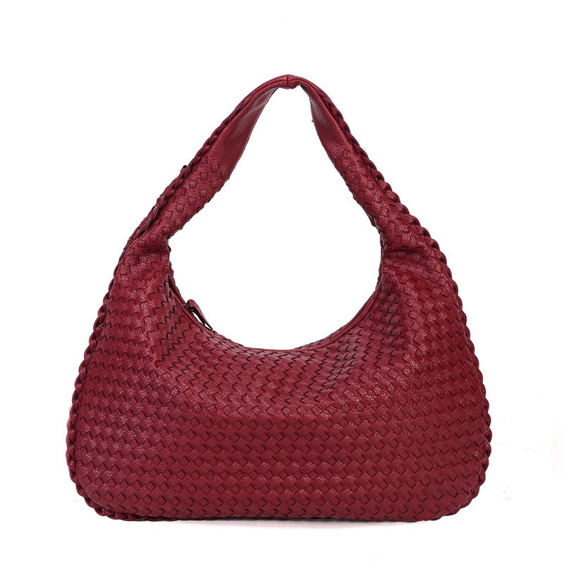 Woven Hobo Bag – Soulmate Streetwear | same ANTHEM - Wine red