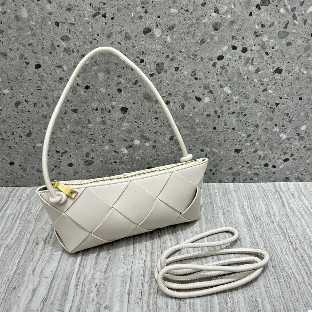 Woven Leather Crossbody Bag | Soulmate Streetwear by same ANTHEM.