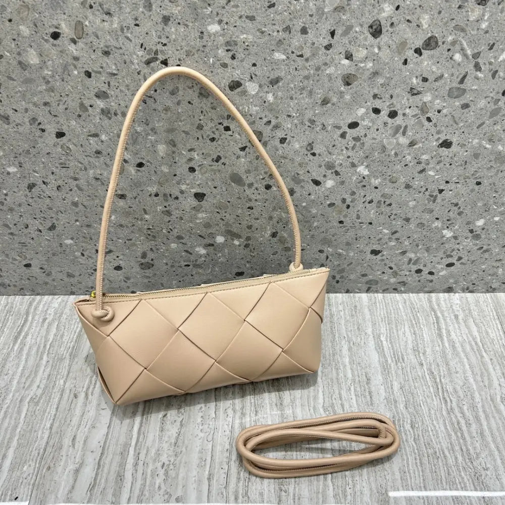 Woven Leather Crossbody Bag | Soulmate Streetwear by same ANTHEM.