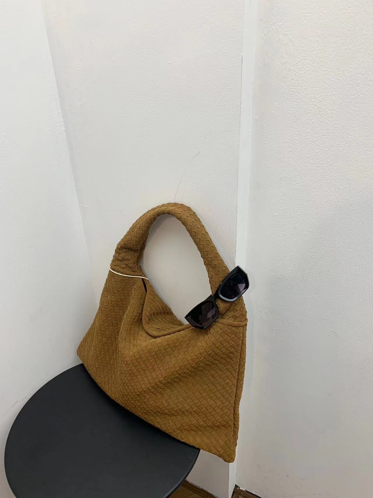 Woven Suede Tote Bag – Soulmate Streetwear Essential | same ANTHEM - khaki