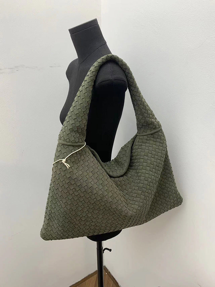Woven Suede Tote Bag – Soulmate Streetwear Essential | same ANTHEM - green