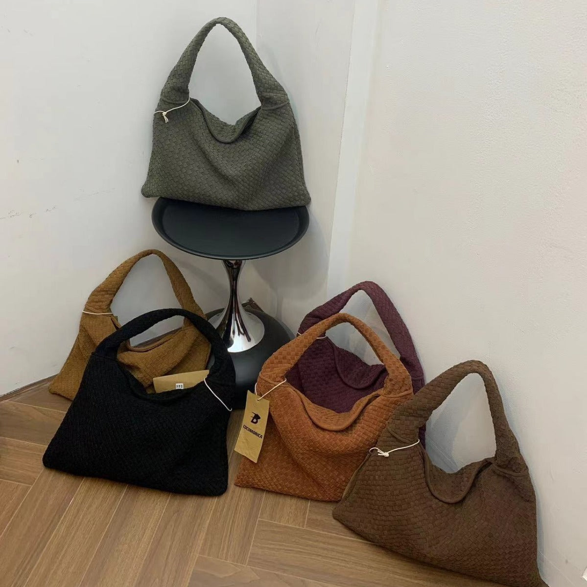 Woven Suede Tote Bag – Soulmate Streetwear Essential | same ANTHEM
