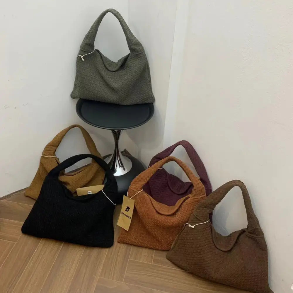 Woven Suede Tote Bag – Soulmate Streetwear Essential | same ANTHEM