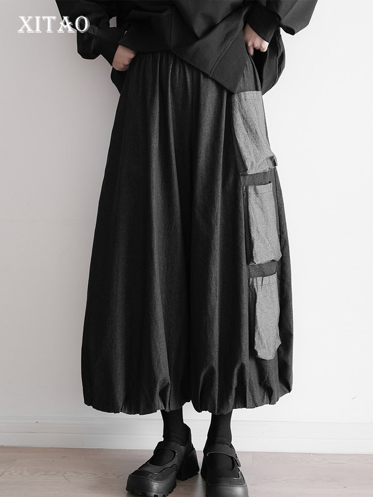 Yamamoto Black Wide-Leg Jeans – Japanese High Waist | Soulmate Streetwear | same ANTHEM. - Black / One Size
