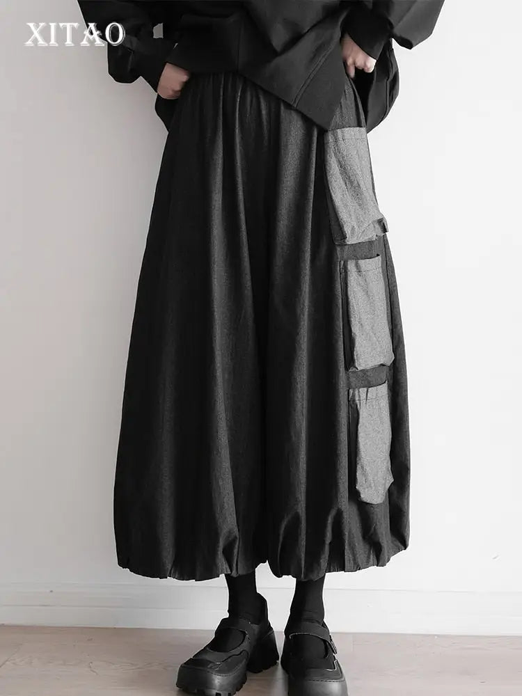 Yamamoto Black Wide-Leg Jeans – Japanese High Waist | Soulmate Streetwear | same ANTHEM. - Black / One Size