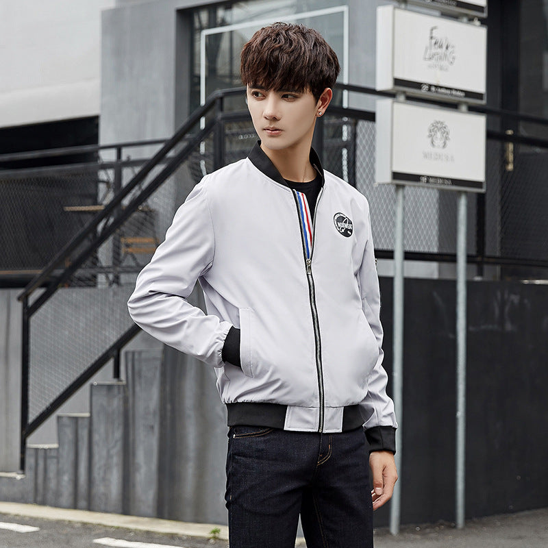 Young Classic Nylon Jacket for Men | Elegant & Casual Streetwear | same ANTHEM - White / M / Woman