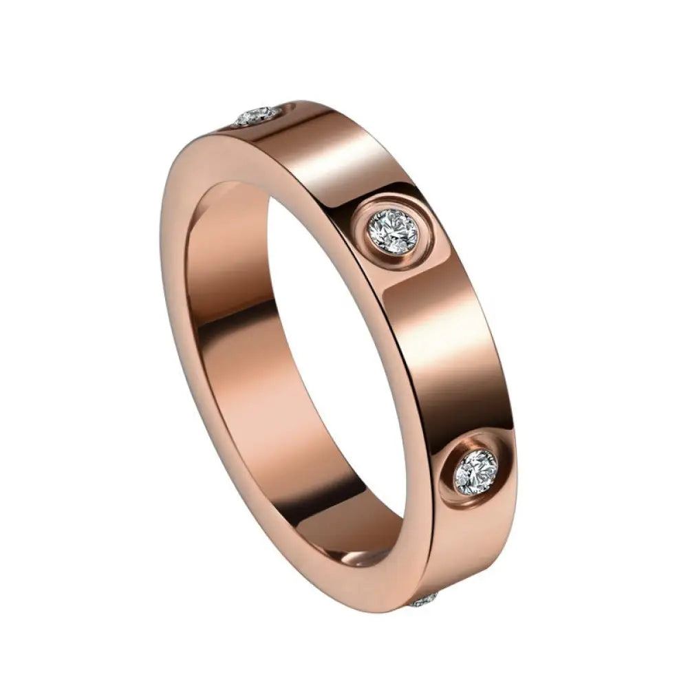 Zircon Inlaid Titanium Steel Ring – Soulmate Streetwear | same ANTHEM